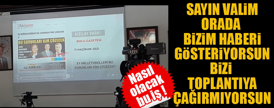 Nasıl olacak bu iş sayın valim