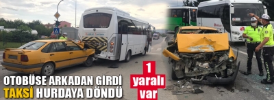 Taksi hurdaya döndü