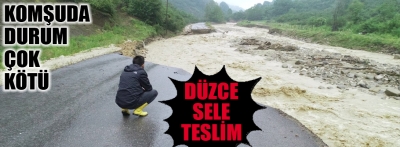 Düzce'de selin oluşturduğu tahribat, gün ağarınca ortaya çıktı