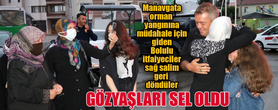 Bolu'dan yangınla savaş için gitmişlerdi