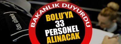 33 personel alınacak