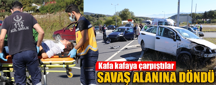 Elmalık mevkiinde trafik kazası