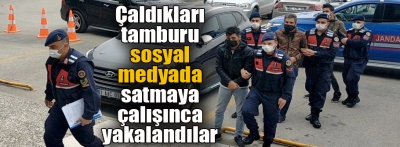 Çaldıkları halat tamburunu satmaya çalıştıkları öne sürülen 3 zanlı yakalandı