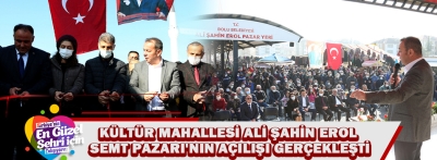 Kültür Mahallesinde semt pazarı açıldı