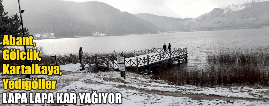 Bolu'da yükseklere kar yapıyor