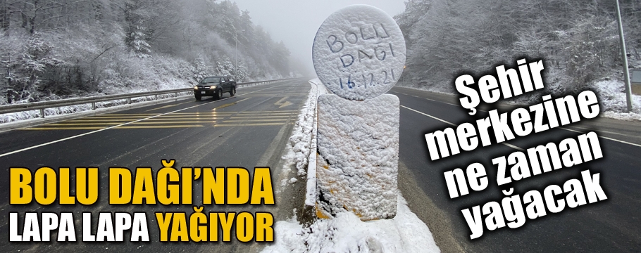 Kar Bolu Dağı'na kadar dayandı