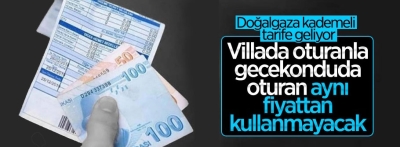 Kademeli doğalgaz tarifesi geliyor