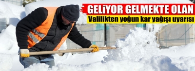 Bolu valiliğinden yoğun kar uyarısı