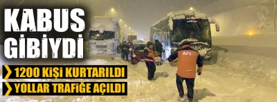 Bolu'da kabus gibi bir gece yaşandı