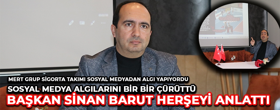 BAŞKAN SİNAN BARUT HERŞEYİ TEK TEK AÇIKLADI