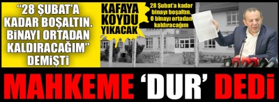 Mahkeme 'yıkamazsın' dedi