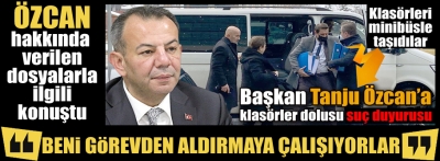 Özcan hakkında verilen dosyalarla ilgili konuştu