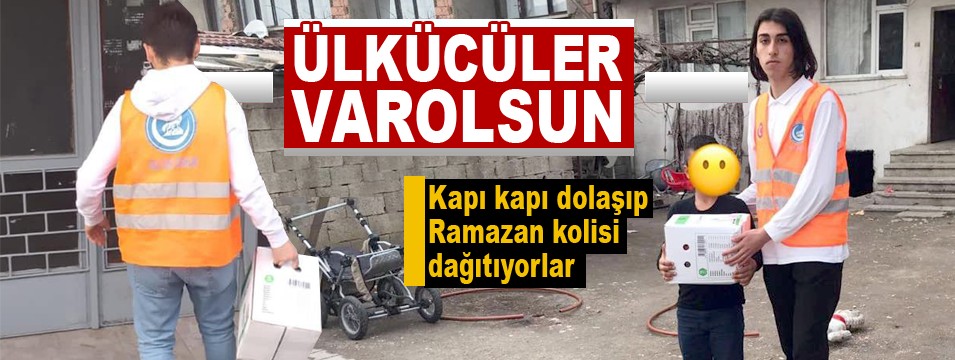 Ülkücüler kapı kapı dolaşıp dağıtıyorlar