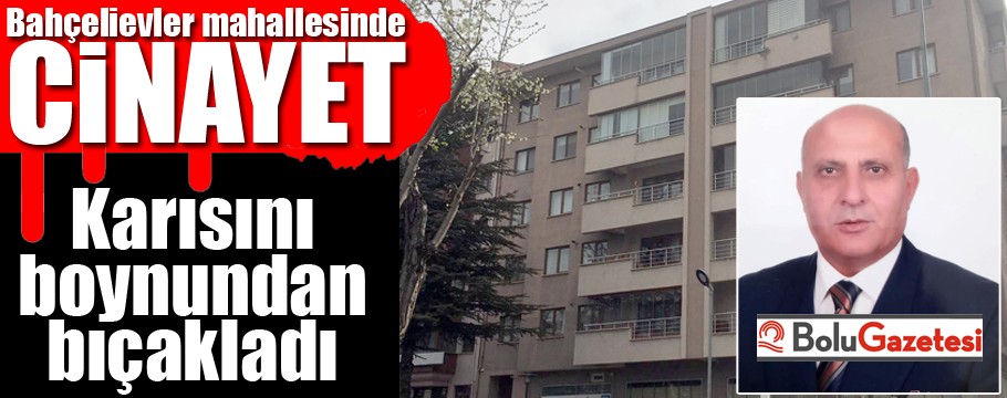 Yaşlı adam karısını öldürdü