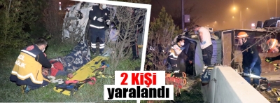 Trafik kazasında 2 kişi yaralandı