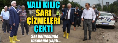 Vali Kılıç sarı çizmeleri çekti