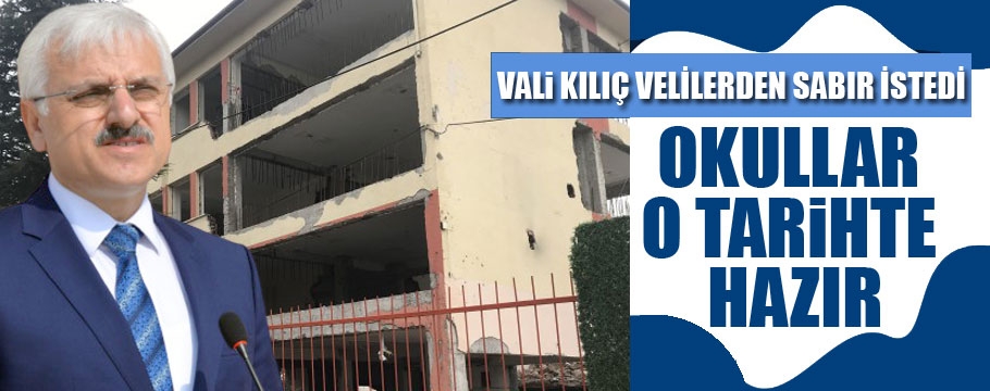 Vali Erkan Kılıç velilerden sabır istedi