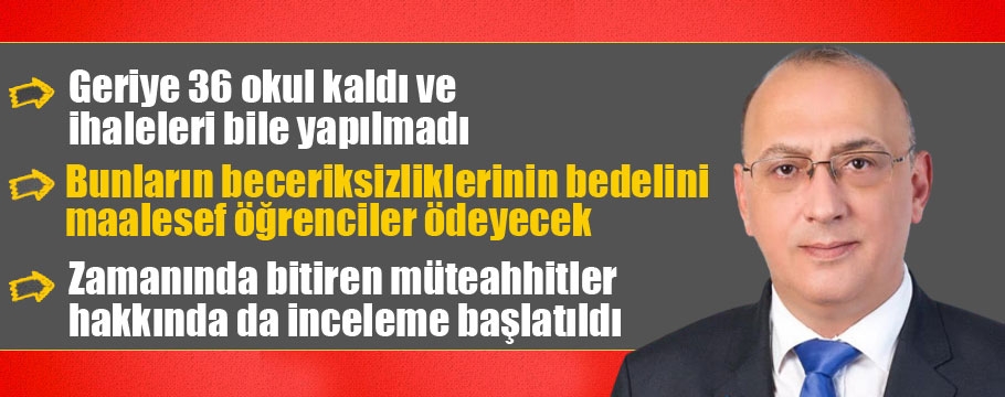 Yetkin'den okul güçlendirmeleriyle ilgili dikkat çeken açıklama