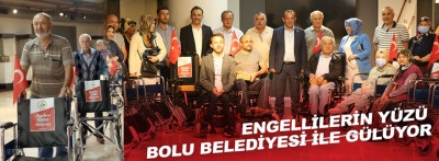 Engellilerin yüzü Bolu Belediyesi ile gülüyor