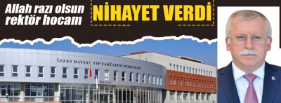 Rektör nihayet 40 oda verdi