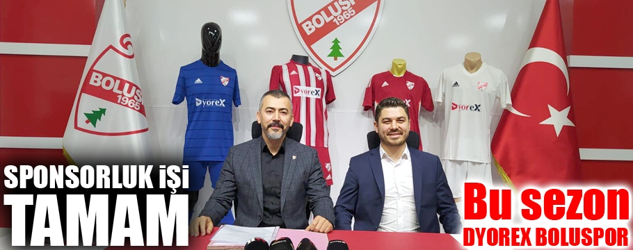 Boluspor'da sponsorluk işi tamam