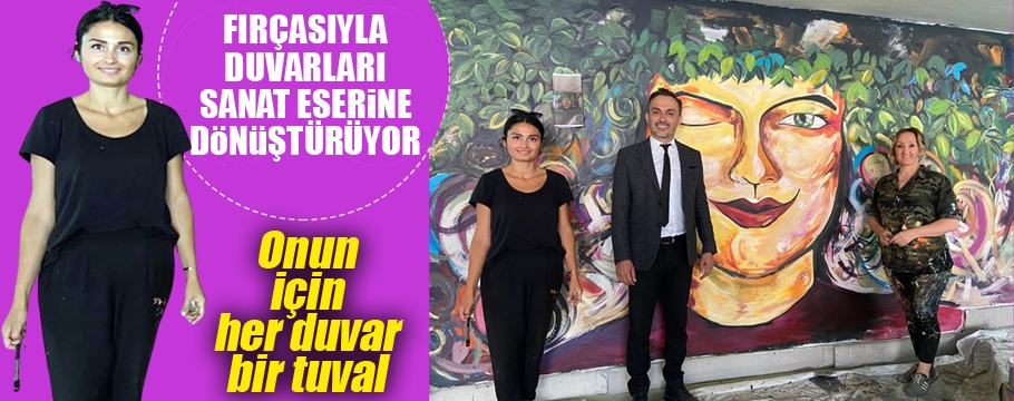 Duvarları sanat eserine dönüştürüyor