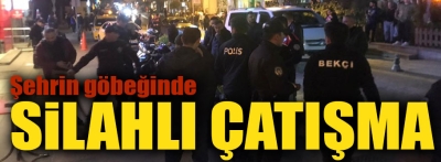 Caddede silahlar konuştu