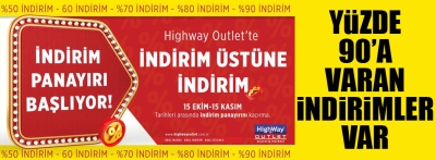 HİGHWAY’DE İNDİRİM PANAYIRI BAŞLIYOR