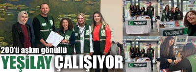 Yeşilay hız kesmeden çalışıyor