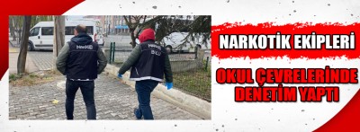 Bolu'da polis ekipleri okul çevrelerinde denetim yaptı