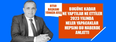 Başkan Türker Ateş ne yaptılar ne yapacaklar hepsini anlattı