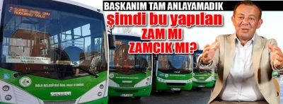 Bolu'da ulaşıma büyük zam