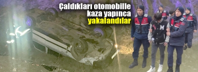 Çalıntı otomobille kaza yapan 2 kişi otobüs terminalinde yakalandı