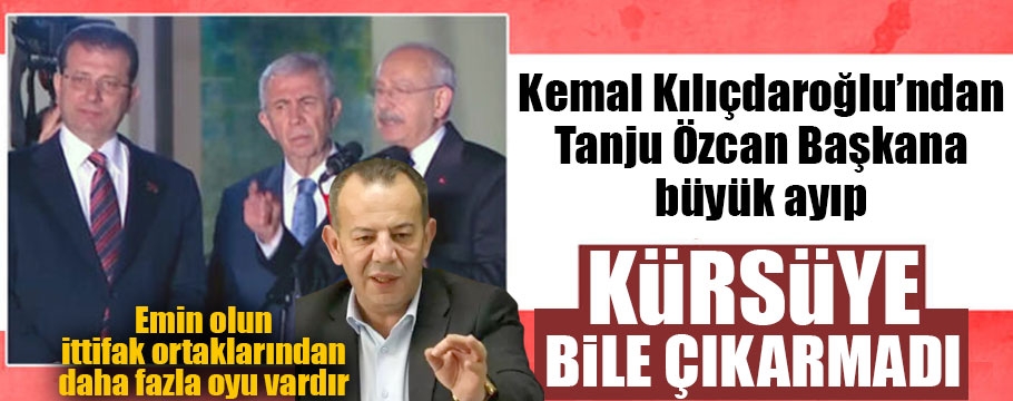 Kılıçdaroğlu'ndan başkan Özcan'a büyük ayıp