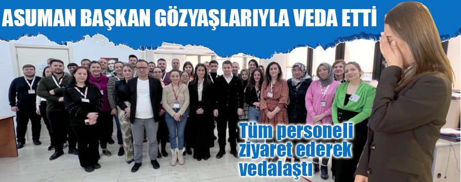 Personeliyle vedalaşırken duygu dolu anlar yaşandı