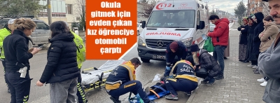 Otomobilin çarptığı öğrenci yaralandı