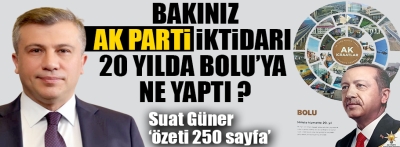 AK Parti 20 yılda Bolu'ya ne yaptı