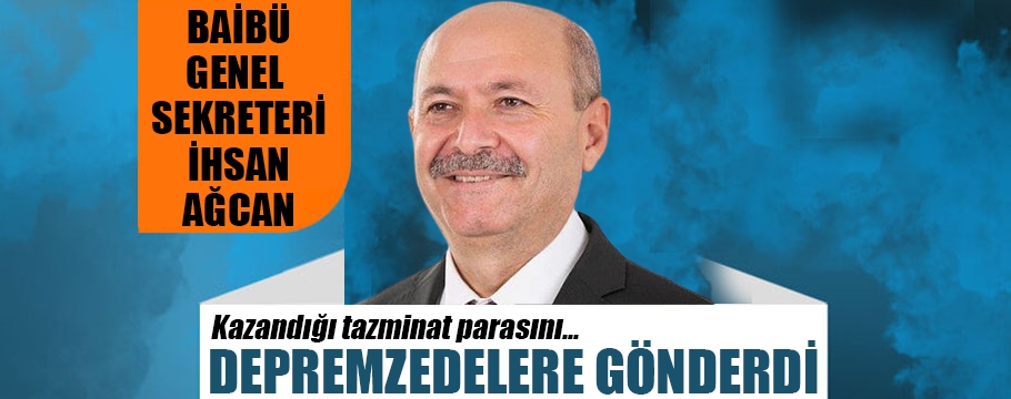 Kazandığı tazminat paralarını depremzedelere gönderdi