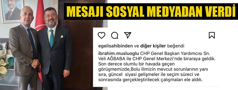 Musluoğlu mesajı sosyal medya hesabından verdi