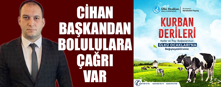 Cihan başkan vatandaşlara bu çağrıyı yaptı