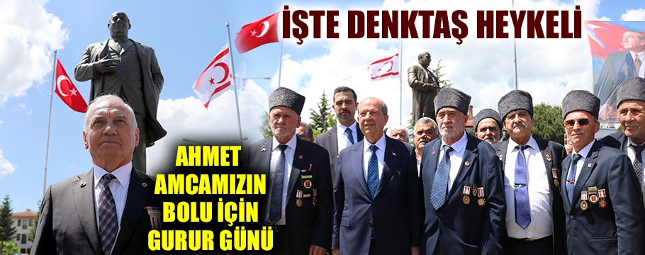 Denktaş'ın heykelinin açılış töreni yapıldı