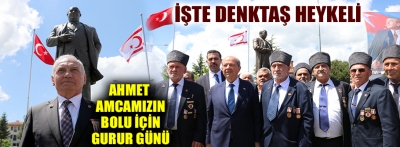 Denktaş'ın heykelinin açılış töreni yapıldı 