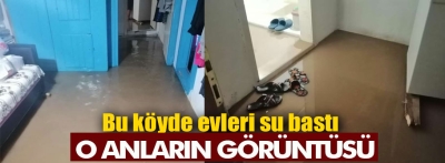 Köyde su baskını yaşandı