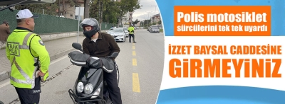 Trafik ekipleri motosiklet denetimi yaptı