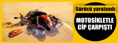Bolu'da cip ile motosiklet çarpıştı: 1 yaralı