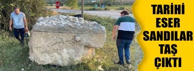 Bolu'da lahit mezar sanılan yapının kayaç olduğu belirlendi