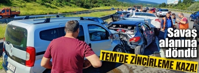 Bolu'da zincirleme trafik kazasında 1 kişi yaralandı