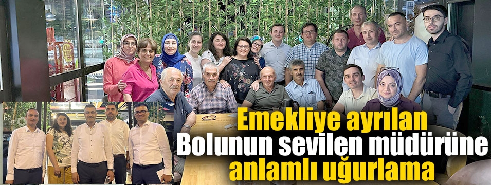 Emekliye ayrılan müdüre anlamlı veda