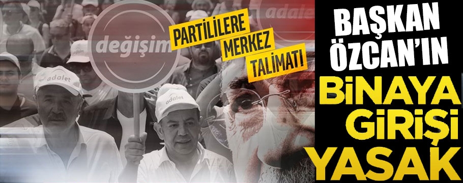 Parti binasına girişi yasaklandı