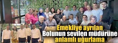 Emekliye ayrılan müdüre anlamlı veda